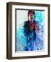 Legendary Mick Jagger Watercolor-Olivia Morgan-Framed Art Print