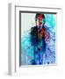 Legendary Mick Jagger Watercolor-Olivia Morgan-Framed Art Print