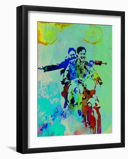 Legendary Motorcycle Diaries Watercolor-Olivia Morgan-Framed Art Print