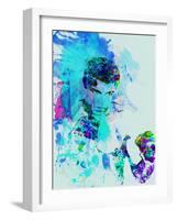 Legendary Muhammad Ali Watercolor-Olivia Morgan-Framed Art Print