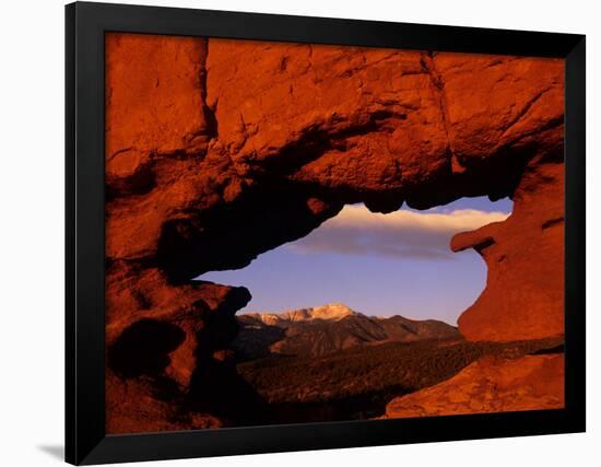 Legendary Pike's Peak, Garden of the Gods, Colorado Springs, Colorado-Jerry Ginsberg-Framed Photographic Print