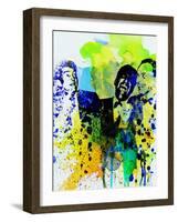 Legendary Rat Pack Watercolor-Olivia Morgan-Framed Art Print