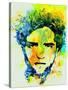 Legendary Robert Pattinson Watercolor-Olivia Morgan-Stretched Canvas