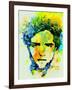 Legendary Robert Pattinson Watercolor-Olivia Morgan-Framed Art Print