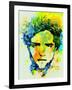 Legendary Robert Pattinson Watercolor-Olivia Morgan-Framed Art Print