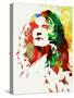 Legendary Robert Plant Watercolor-Olivia Morgan-Stretched Canvas