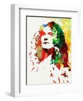 Legendary Robert Plant Watercolor-Olivia Morgan-Framed Art Print