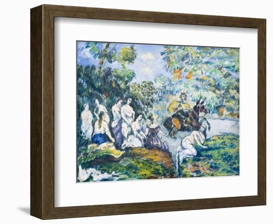 Legendary scene or Sancho in the water, c 1878-Paul Cezanne-Framed Giclee Print