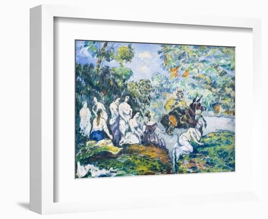 Legendary scene or Sancho in the water, c 1878-Paul Cezanne-Framed Giclee Print