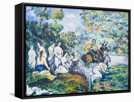 Legendary scene or Sancho in the water, c 1878-Paul Cezanne-Framed Stretched Canvas