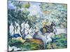 Legendary scene or Sancho in the water, c 1878-Paul Cezanne-Mounted Giclee Print