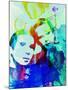 Legendary Simon and Garfunkel Watercolor-Olivia Morgan-Mounted Art Print