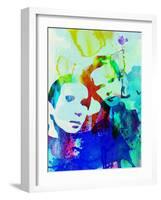 Legendary Simon and Garfunkel Watercolor-Olivia Morgan-Framed Art Print