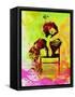 Legendary Siouxsie and the Banshees Watercolor-Olivia Morgan-Framed Stretched Canvas