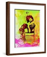 Legendary Siouxsie and the Banshees Watercolor-Olivia Morgan-Framed Art Print