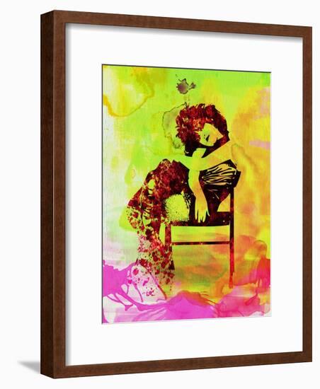 Legendary Siouxsie and the Banshees Watercolor-Olivia Morgan-Framed Art Print