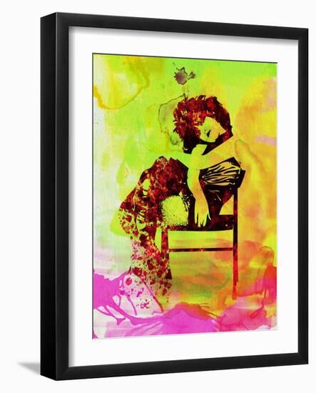 Legendary Siouxsie and the Banshees Watercolor-Olivia Morgan-Framed Art Print