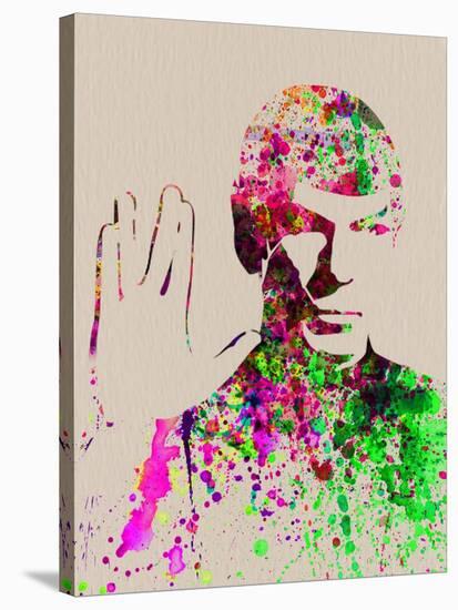 Legendary Spock Watercolor-Olivia Morgan-Stretched Canvas