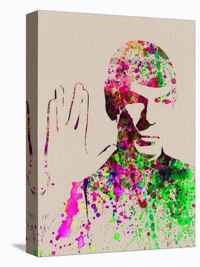 Legendary Spock Watercolor-Olivia Morgan-Stretched Canvas