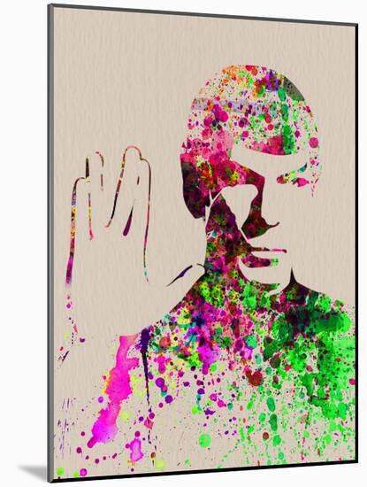 Legendary Spock Watercolor-Olivia Morgan-Mounted Art Print