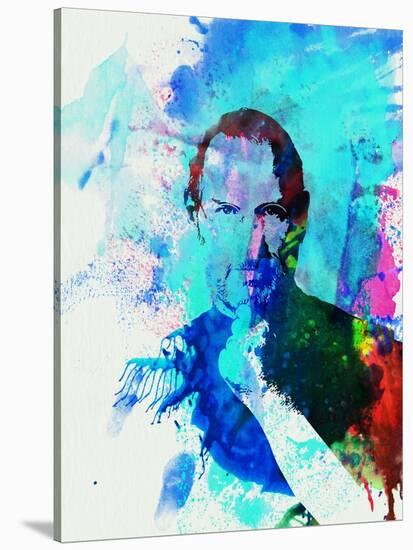 Legendary Steve Jobs Watercolor-Olivia Morgan-Stretched Canvas