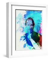 Legendary Steve Jobs Watercolor-Olivia Morgan-Framed Art Print