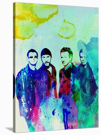 Legendary U2 Watercolor-Olivia Morgan-Stretched Canvas