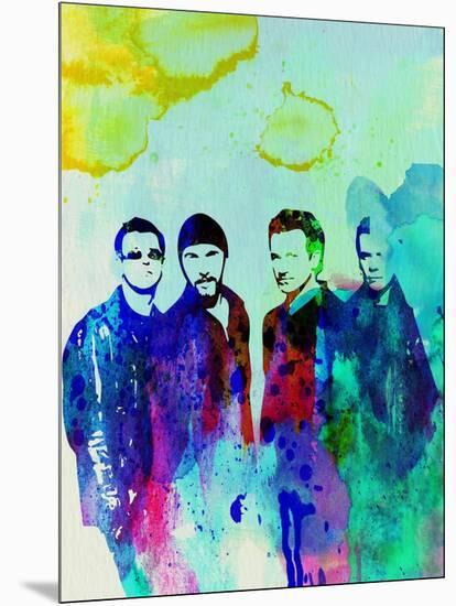 Legendary U2 Watercolor-Olivia Morgan-Mounted Art Print