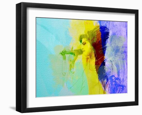 Legendary  Winehouse Watercolor-Olivia Morgan-Framed Art Print