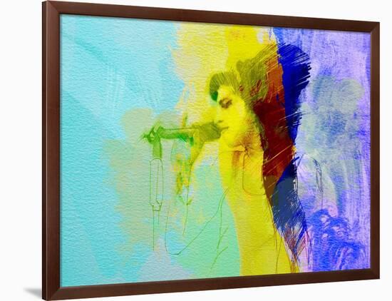 Legendary  Winehouse Watercolor-Olivia Morgan-Framed Art Print