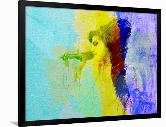 Legendary  Winehouse Watercolor-Olivia Morgan-Framed Art Print