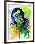 Legendary Woody Allen Watercolor-Olivia Morgan-Framed Art Print