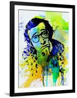 Legendary Woody Allen Watercolor-Olivia Morgan-Framed Art Print