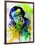 Legendary Woody Allen Watercolor-Olivia Morgan-Framed Art Print