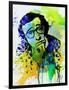 Legendary Woody Allen Watercolor-Olivia Morgan-Framed Art Print