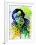 Legendary Woody Allen Watercolor-Olivia Morgan-Framed Art Print