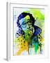 Legendary Woody Allen Watercolor-Olivia Morgan-Framed Art Print