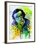 Legendary Woody Allen Watercolor-Olivia Morgan-Framed Art Print