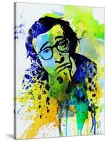 Legendary Woody Allen Watercolor-Olivia Morgan-Stretched Canvas