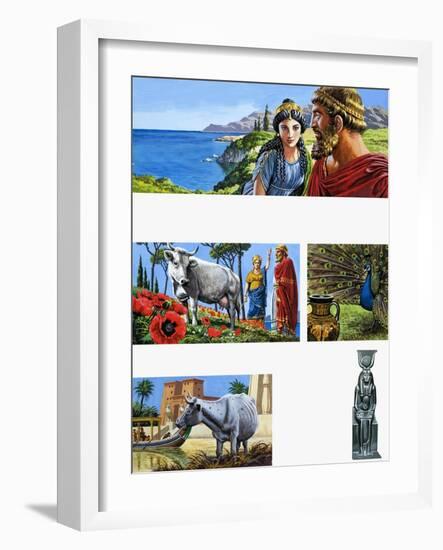 Legends of Ancient Greece: Queen of Beauty-Roger Payne-Framed Giclee Print