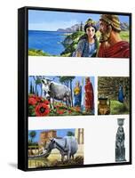 Legends of Ancient Greece: Queen of Beauty-Roger Payne-Framed Stretched Canvas