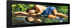 Legends of Ancient Greece: The Fatal Reflection-Roger Payne-Framed Giclee Print