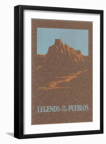 Legends of the Pueblos, Buttes-null-Framed Giclee Print