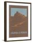 Legends of the Pueblos, Buttes-null-Framed Giclee Print