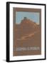 Legends of the Pueblos, Buttes-null-Framed Giclee Print