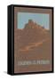 Legends of the Pueblos, Buttes-null-Framed Stretched Canvas
