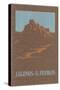 Legends of the Pueblos, Buttes-null-Stretched Canvas