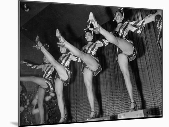 Leggy Hoofers Called the Saharem Dancers Doing a Precision Number in the New Sahara Hotel-Loomis Dean-Mounted Photographic Print
