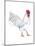 Leghorn (Gallus Gallus Domesticus), Rooster, Poultry, Birds-Encyclopaedia Britannica-Mounted Poster