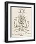 Legless Bridge Table-William Heath Robinson-Framed Art Print